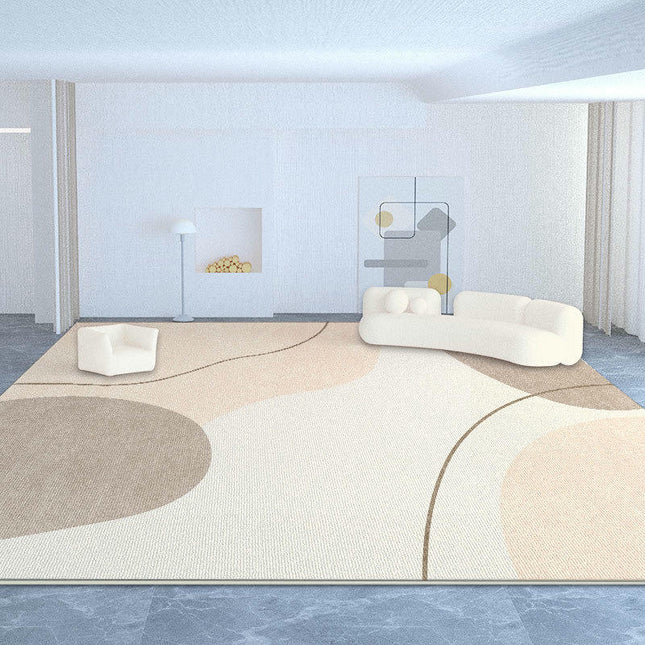 Abstract Area Rug Large Floor Rugs Cream Carpet for Indoor Living Room Home Decor