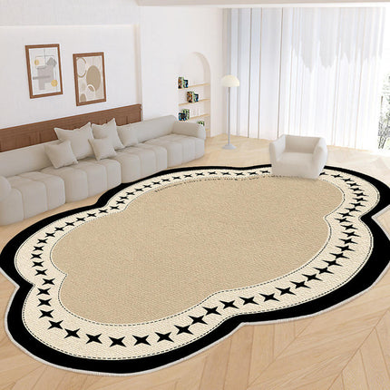 Vintage Irregular Washable Rug Carpet for Bedroom Area Rugs for Living Room