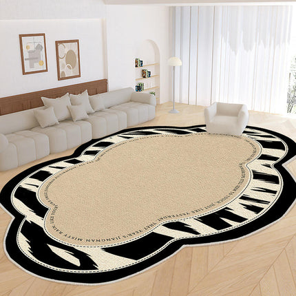 Vintage Irregular Washable Rug Carpet for Bedroom Area Rugs for Living Room