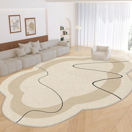 Vintage Irregular Washable Rug Carpet for Bedroom Area Rugs for Living Room