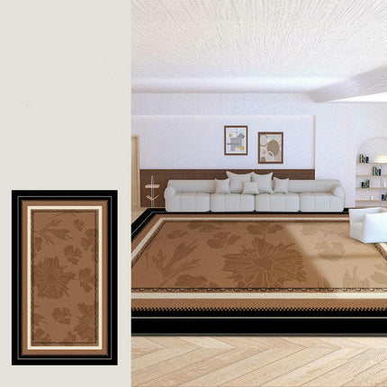 Distressed Carpet for Bedroom Area Rugs for Living Room Vintage Flowers Washable Rug