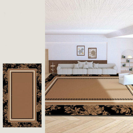 Distressed Carpet for Bedroom Area Rugs for Living Room Vintage Flowers Washable Rug