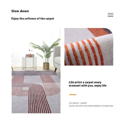 Light Luxury Area Rug Modern Abstract for Indoor Carpets Area Rugs for Living Room