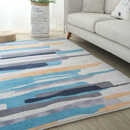 Modern Abstract for Indoor Carpets Multicolor Area Rug Area Rugs for Living Room