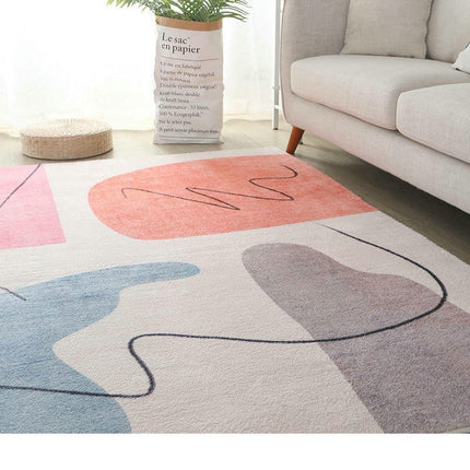 Modern Abstract for Indoor Carpets Multicolor Area Rug Area Rugs for Living Room