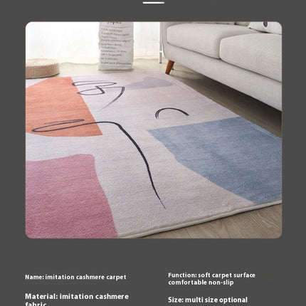 Modern Abstract for Indoor Carpets Multicolor Area Rug Area Rugs for Living Room