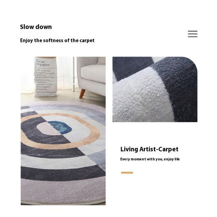 Oval Area Rug Washable Rug Soft Rug Rugs for Living Room Bedroom Room Decor