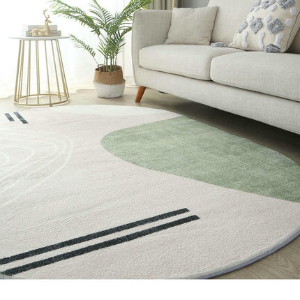 Oval Washable Rug Soft Area Rug Rugs for Living Room Bedroom Room Decor
