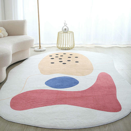 Irregular Large Floor Rugs Indoor Area Rug for Living Room Bedroom Room Decor Carpet