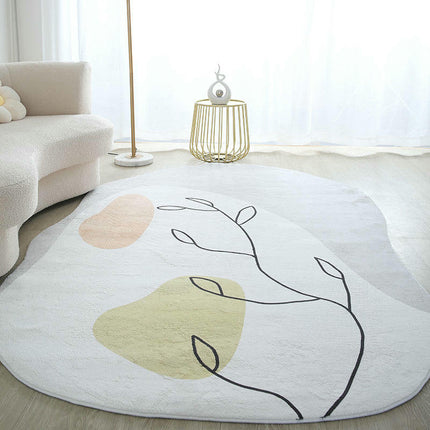 Irregular Large Floor Rugs Indoor Area Rug for Living Room Bedroom Room Decor Carpet
