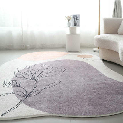 Irregular Large Floor Rugs Indoor Area Rug for Living Room Bedroom Room Decor Carpet