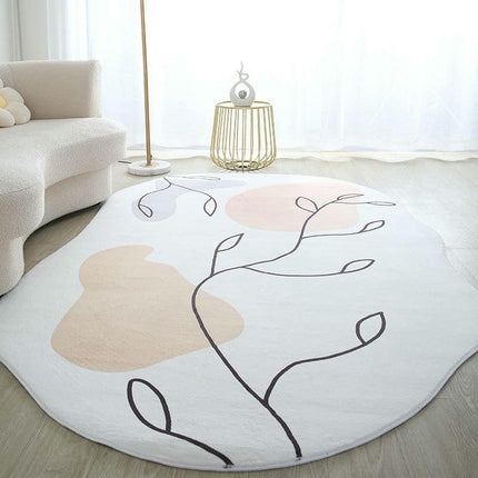 Irregular Large Floor Rugs Indoor Area Rug for Living Room Bedroom Room Decor Carpet