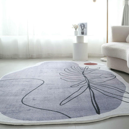 Irregular Large Floor Rugs Indoor Area Rug for Living Room Bedroom Room Decor Carpet
