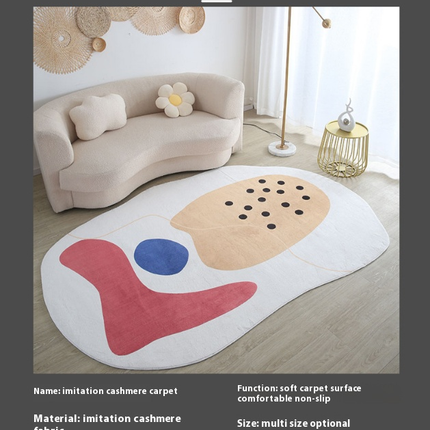 Irregular Large Floor Rugs Indoor Area Rug for Living Room Bedroom Room Decor Carpet