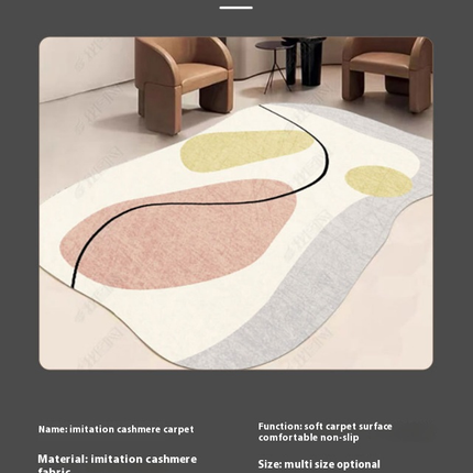 Large Floor Rugs Irregular Indoor Area Rug for Living Room Bedroom Room Decor Carpet