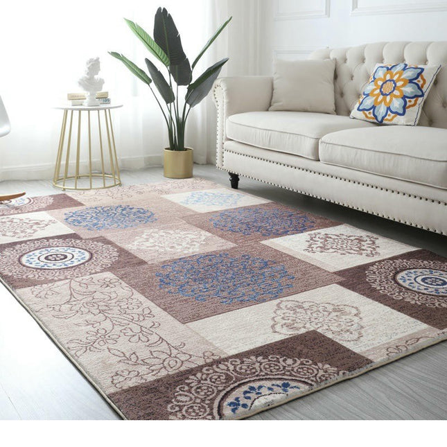 Washable Area Rug Non Slip Soft Bedroom Rug Boho Living Room Rug Accent Throw Rugs