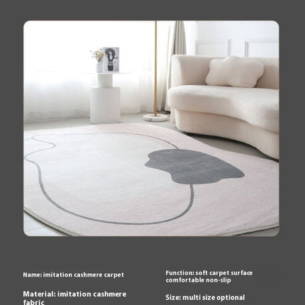 Irregular Rug Soft Rug Area Rug Washable Rug Living Room Rugs for Bedroom