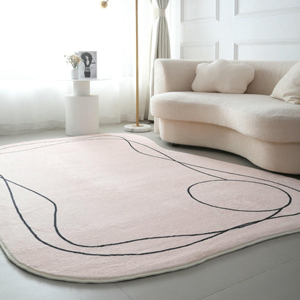 Irregular Rug Soft Rug Area Rug Washable Rug Living Room Rugs for Bedroom
