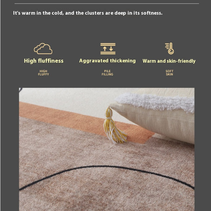 Vintage Carpet Rug Soft Rug Area Rug Washable Rug Living Room Rugs for Bedroom