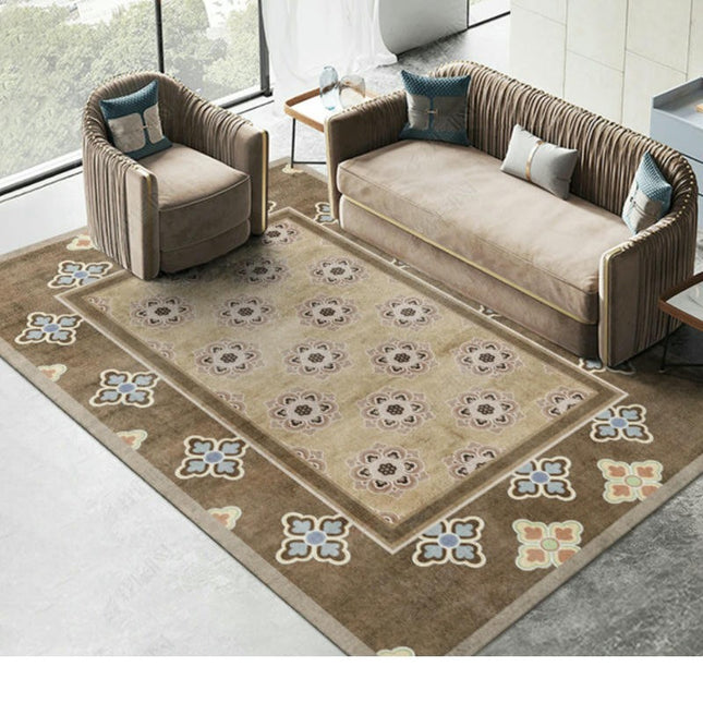 Vintage Carpet Rug Soft Rug Area Rug Washable Rug Living Room Rugs for Bedroom