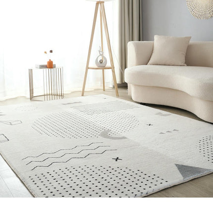 Indoor Geometric Area Rug Modern Carpet For Bedroom Living Room Non Shedding Large Floor Rugs