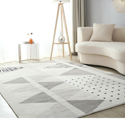 Indoor Geometric Area Rug Modern Carpet For Bedroom Living Room Non Shedding Large Floor Rugs