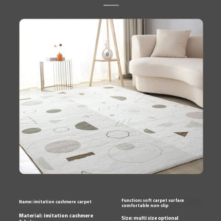 Indoor Geometric Area Rug Modern Carpet For Bedroom Living Room Non Shedding Large Floor Rugs