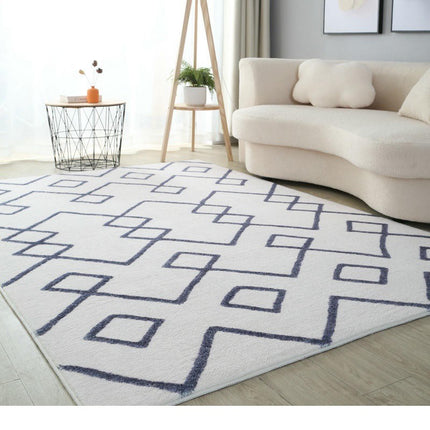 Geometric Decor Carpet Modern Area Rug Carpet For Living Room Non Shedding Large Floor Rugs