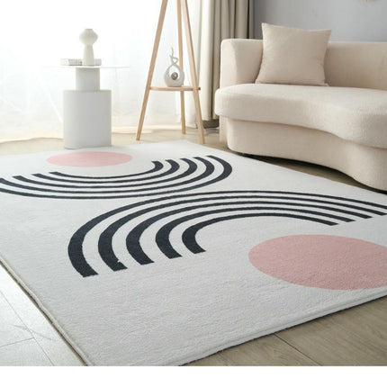 Geometric Decor Carpet Modern Area Rug Carpet For Living Room Non Shedding Large Floor Rugs