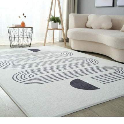 Geometric Decor Carpet Modern Area Rug Carpet For Living Room Non Shedding Large Floor Rugs