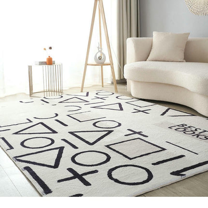 Non Shedding Large Floor Rugs Geometric Decor Carpet Modern Area Rug Carpet For Living Room