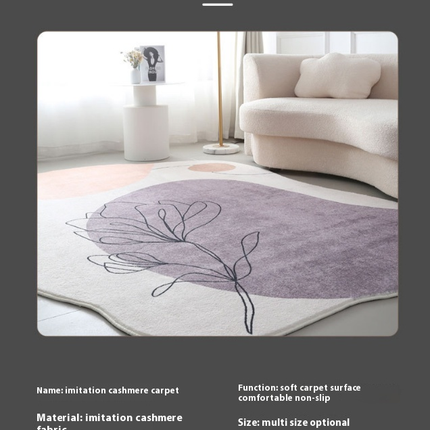 Room Decor Abstract Rugs Irregular Rugs for Living Room Area Rug Washable Carpets