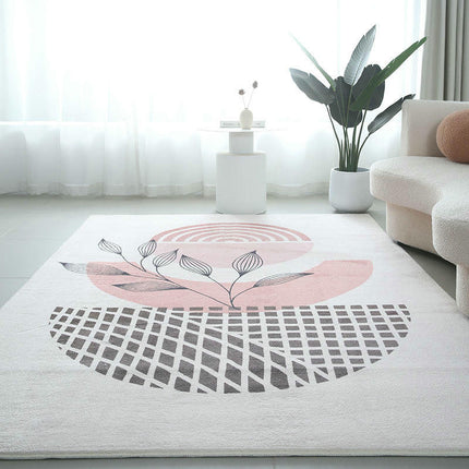 Leaf Print Rugs for Living Room Area Rug Washable Carpets Room Decor Abstract Rugs
