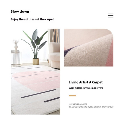 Art Lines Rugs for Living Room Washable Carpets Room Decor Abstract Rugs Area Rug