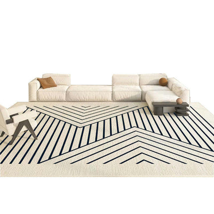 Simple Lines Rugs for Living Room Washable Carpets Modern Decor Area Rug