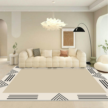 Simple Lines Rugs for Living Room Washable Carpets Modern Decor Area Rug
