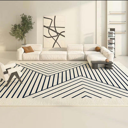 Simple Lines Rugs for Living Room Washable Carpets Modern Decor Area Rug