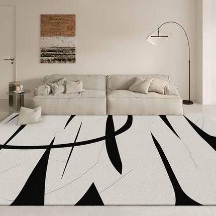Simple Lines Rugs for Living Room Washable Carpets Modern Decor Area Rug