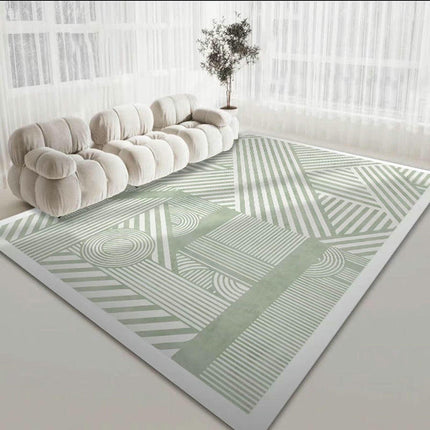 Simple Lines Rugs for Living Room Washable Carpets Modern Decor Area Rug