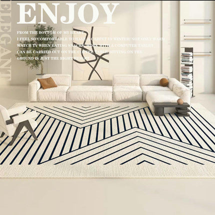 Simple Lines Rugs for Living Room Washable Carpets Modern Decor Area Rug