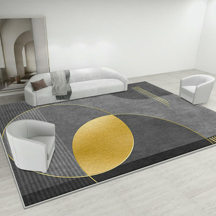 Light Luxury Rugs for Living Room Washable Geometric Carpets Modern Decor Area Rug