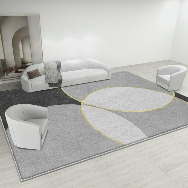Light Luxury Rugs for Living Room Washable Geometric Carpets Modern Decor Area Rug