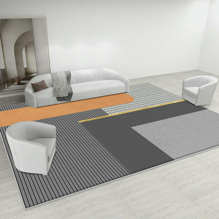 Light Luxury Rugs for Living Room Washable Geometric Carpets Modern Decor Area Rug