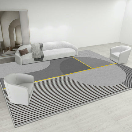 Light Luxury Rugs for Living Room Washable Geometric Carpets Modern Decor Area Rug