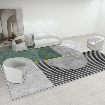 Light Luxury Rugs for Living Room Washable Geometric Carpets Modern Decor Area Rug 1