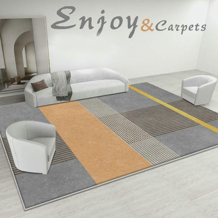Light Luxury Rugs for Living Room Washable Geometric Carpets Modern Decor Area Rug