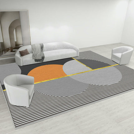 Light Luxury Rugs for Living Room Washable Geometric Carpets Modern Decor Area Rug
