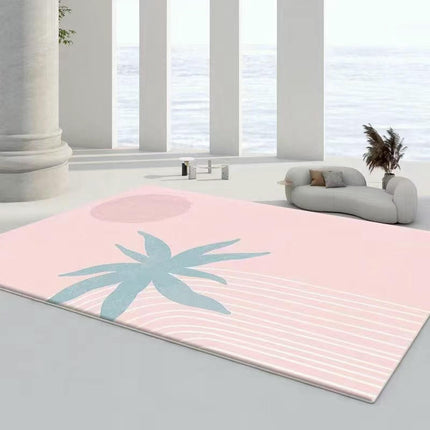 Soft Area Rug Leaf Print Rugs for Living Room Washable Carpets Room Decor Abstract Rugs 1