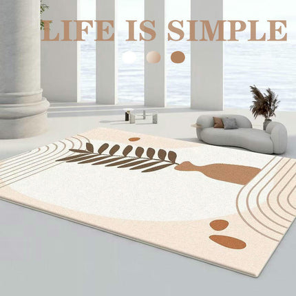 Soft Area Rug Leaf Print Rugs for Living Room Washable Carpets Room Decor Abstract Rugs 1