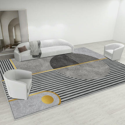 Abstract Geometric Indoor Area Rug Modern Carpet For Bedroom Living Room Non Shedding Large Rugs